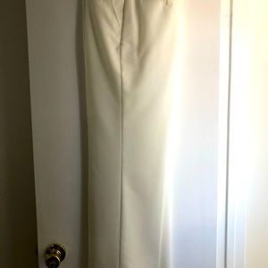 Slacks..winter white..sharp look with a great blazer/top…lightweight